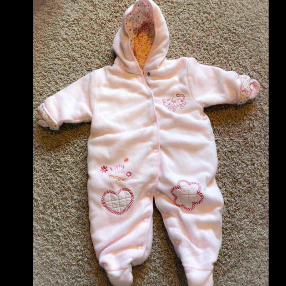 Insulated & Fuzzy Bunting/Sherpa - 6/9 months
